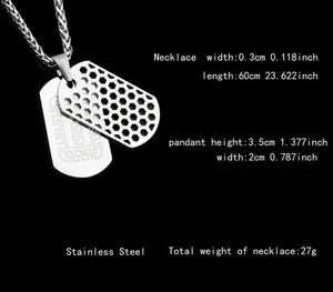 STAINLESS STEEL DOG TAG PENDANT